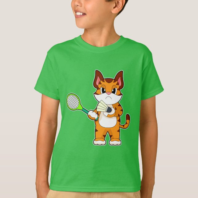 Tiger Badminton T-Shirt (Vorderseite)