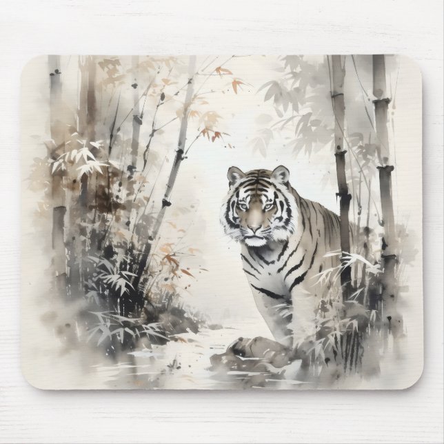 Tiger Bamboo Forest Mousepad (Vorne)