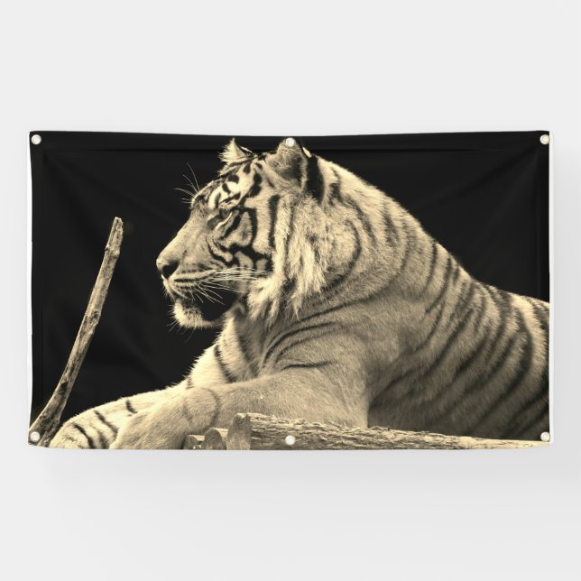 TIGER-Banner mit KRÄMPFSTOFFEN Banner (Horizontal)
