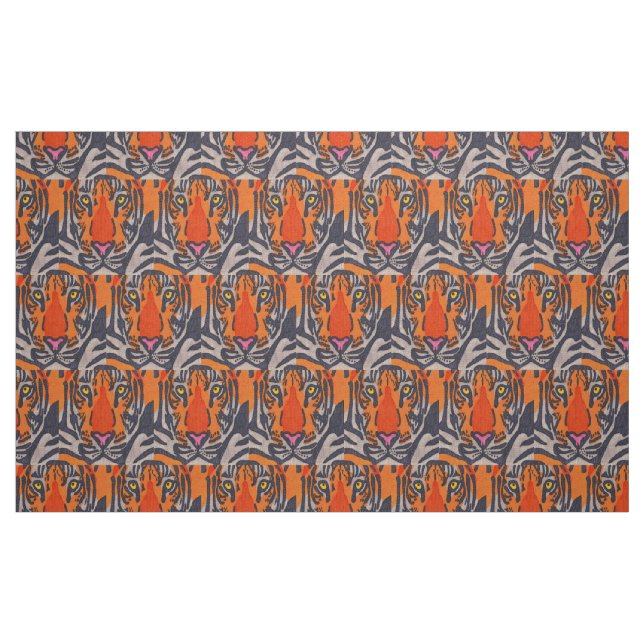 Tiger - Baumwoll-Twill-Stoff Stoff (Fat Quarter (45,7 x 55,9 cm))