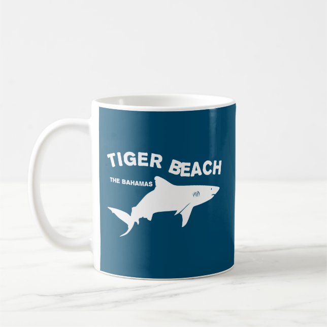 Tiger Beach - Die Bahamas | Tauchen mit Haien Kaffeetasse (Links)