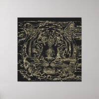 Tiger Beaux Art 3 Toile Enveloppée