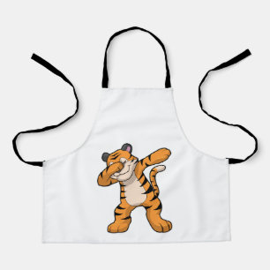 Tiger beim Hip Hop Dance Dab Schürze