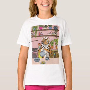 Tiger beim Teetrinken T-Shirt