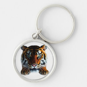Tiger-Beobachtung Schlüsselanhänger
