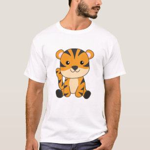Tiger Big Cat Niedlicher Tiere für Kinder T-Shirt