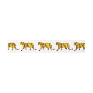 Tiger Black and Orange Print Einladungsbanderole