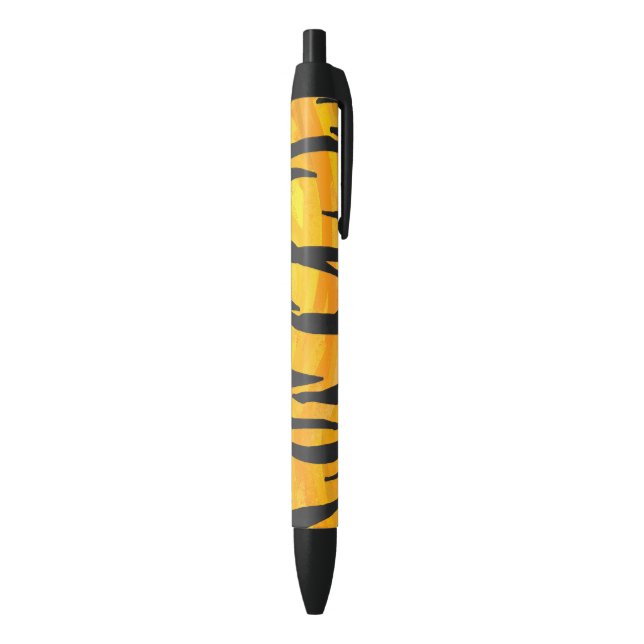Tiger Black and Orange Print Kugelschreiber (Unterseite (Vertikal))