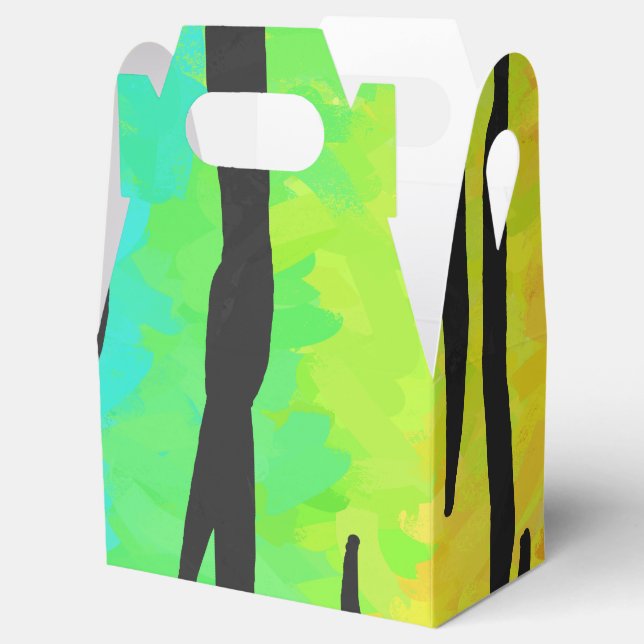 Tiger Black and Rainbow-Geschenke Geschenkschachtel (Geöffnet)