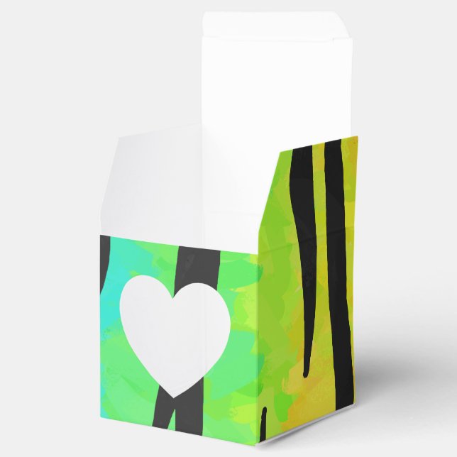 Tiger Black and Rainbow-Geschenke Geschenkschachtel (Geöffnet)