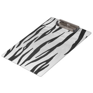 Tiger Black and White Print Klemmbrett