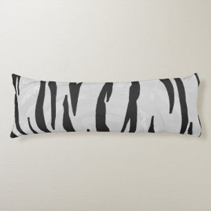 Tiger Black and White Print Seitenschläferkissen