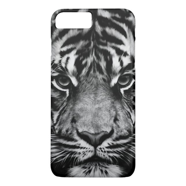 Tiger Black&White Case-Mate iPhone Hülle (Rückseite)