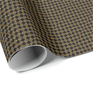 Tiger Black Wrapping Paper Geschenkpapier