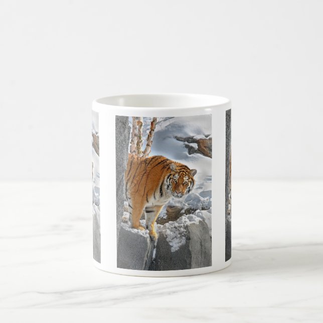 Tiger-Blicks-Tasse Kaffeetasse (Mittel)