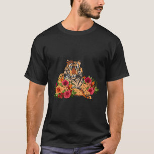 Tiger-Blume-Tier für Tiger aus China T-Shirt