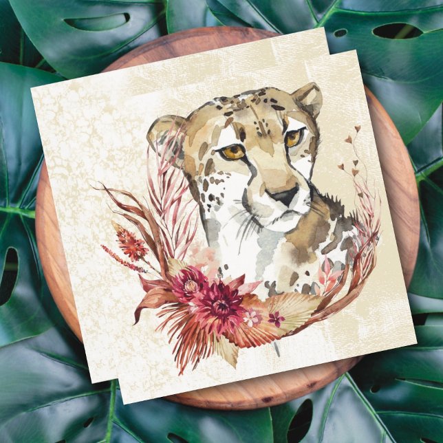 Tiger-Blumenkarte (Von Creator hochgeladen)