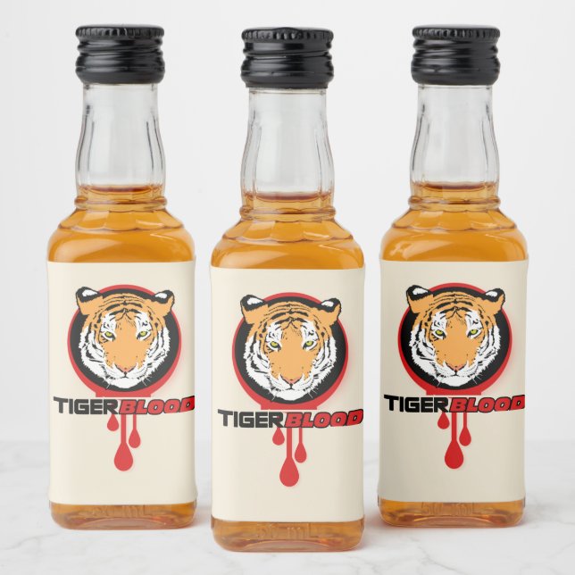 Tiger Blut Geschmack Liquor Flasche Etikett (Flaschen)