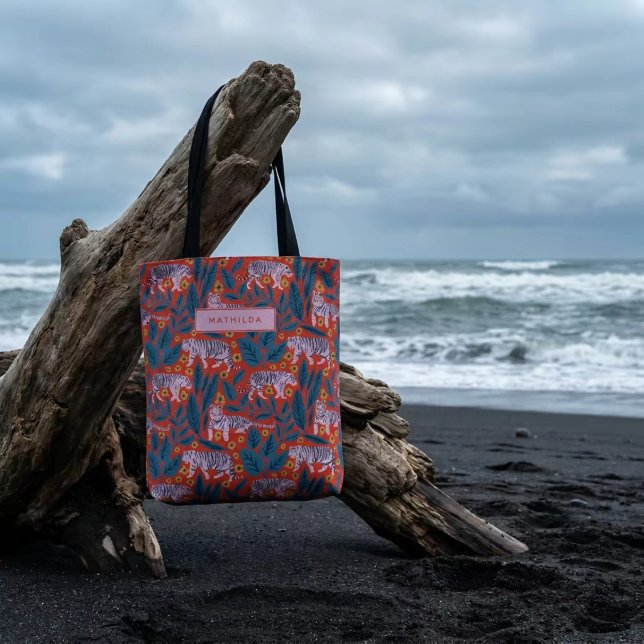 Tiger-Blütenparade Tasche (Von Creator hochgeladen)