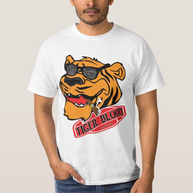 Tiger-Blutsheen-Theorien T-Shirt (Vorderseite)