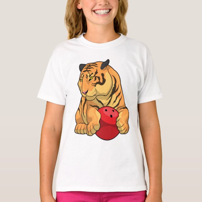 Tiger Bowling Bowling T-Shirt (Vorderseite)
