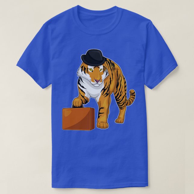 Tiger Briefcase T-Shirt (Design vorne)
