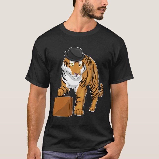 Tiger Briefcase T-Shirt (Vorderseite)