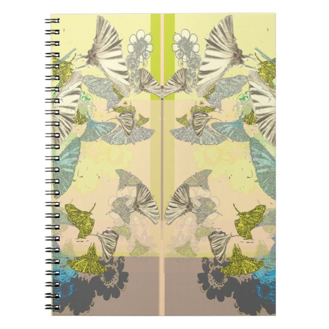 Tiger Butterfly Spiral Photo Notebook Notizblock (Vorderseite)