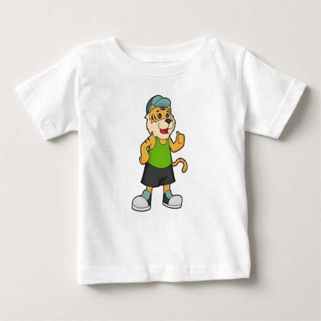 Tiger Cap Baby T-shirt (Vorderseite)
