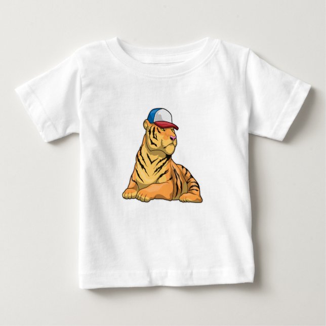 Tiger Cap Baby T-shirt (Vorderseite)