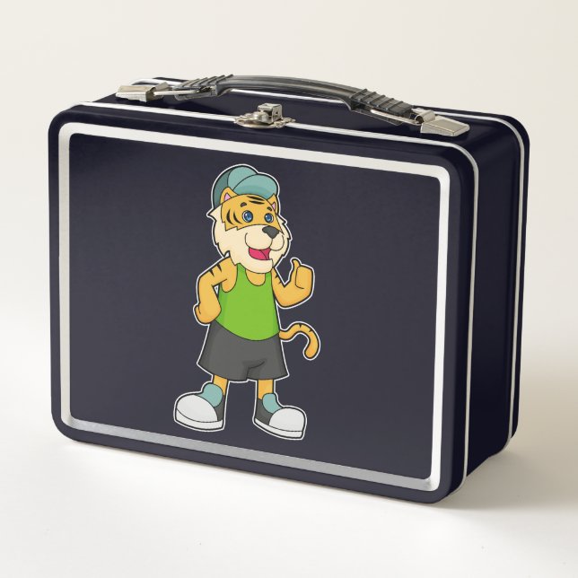 Tiger Cap Metall Brotdose (Vorderseite)