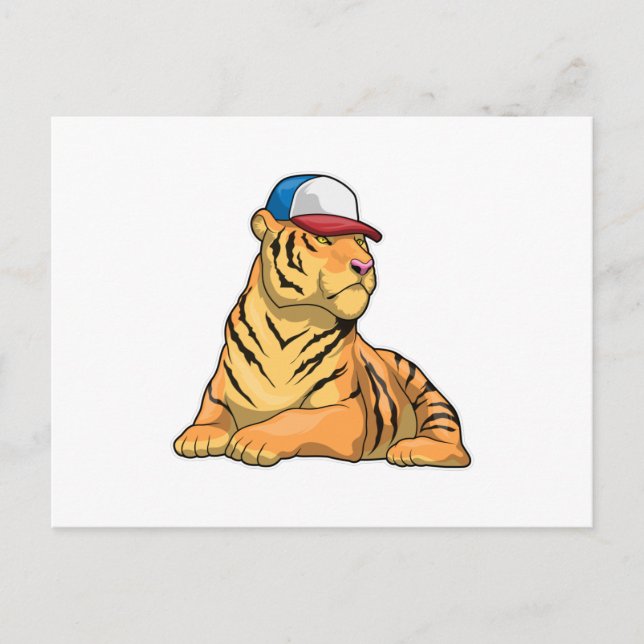 Tiger Cap Postkarte (Vorderseite)