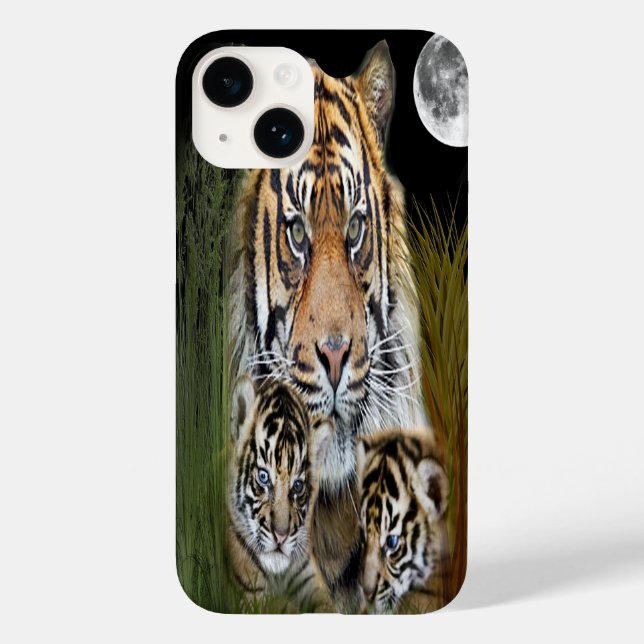 Tiger Case-Mate iPhone 14 Hülle (Rückseite)