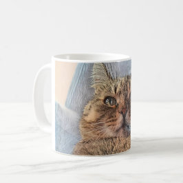 Tiger Cat Illustration Design Kaffeetasse