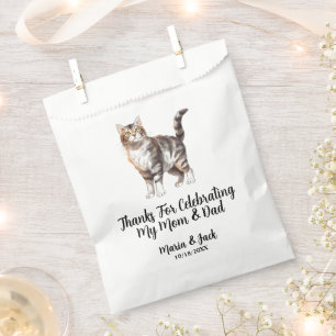 Tiger Cat Pet Hochzeit Vollfarbe Geschenktütchen