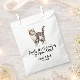 Tiger Cat Pet Hochzeit Vollfarbe Geschenktütchen