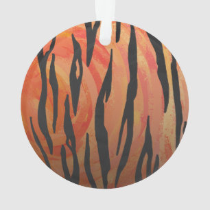 Tiger chaud orange et noir