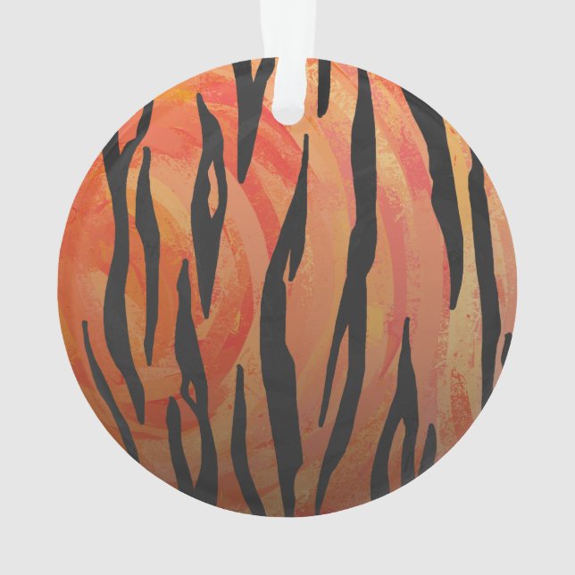 Tiger chaud orange et noir (dos)