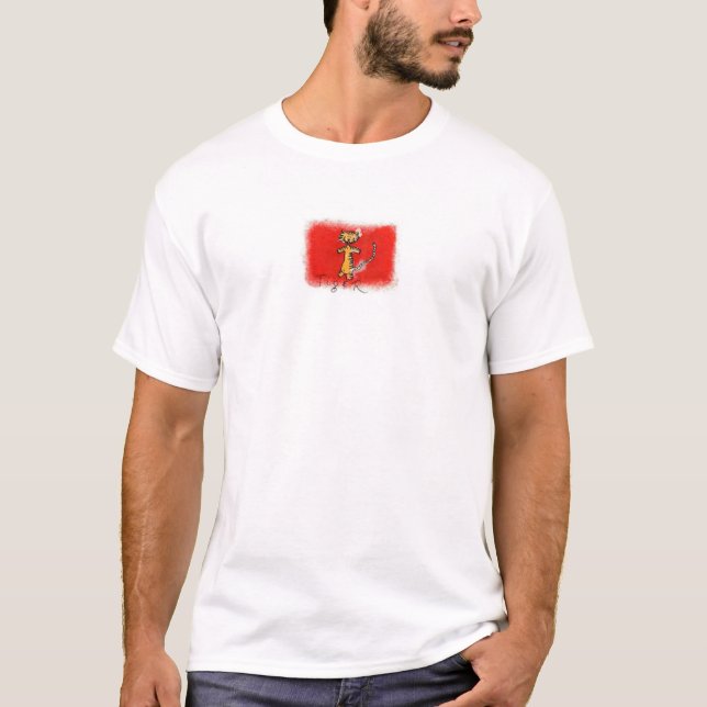 Tiger - chinesisches Zeichen T-Shirt (Vorderseite)