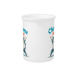 Tiger:Choose Joy Porcelain Pitcher Getränke Pitcher