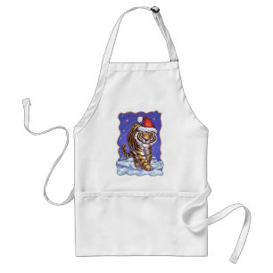 Tiger Christmas Schürze