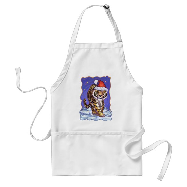 Tiger Christmas Schürze (Vorne)