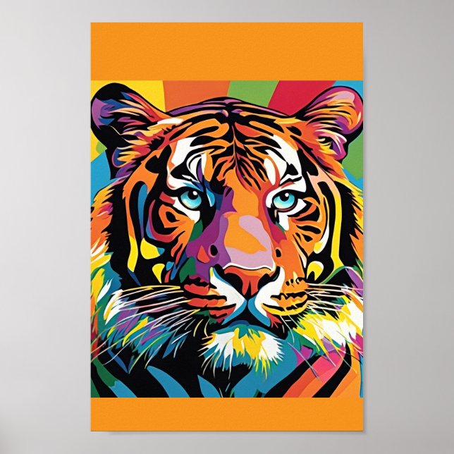 Tiger Colorblast Poster (Vorne)