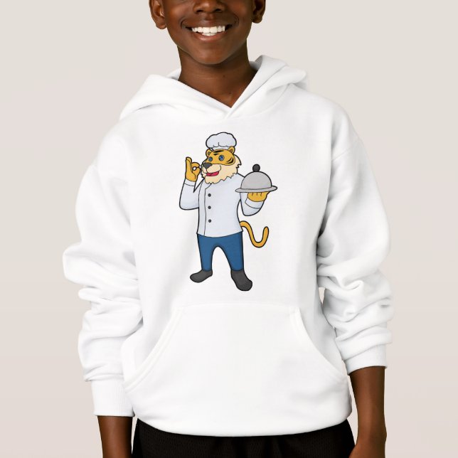 Tiger Cook Koch, Platter Hoodie (Vorderseite)