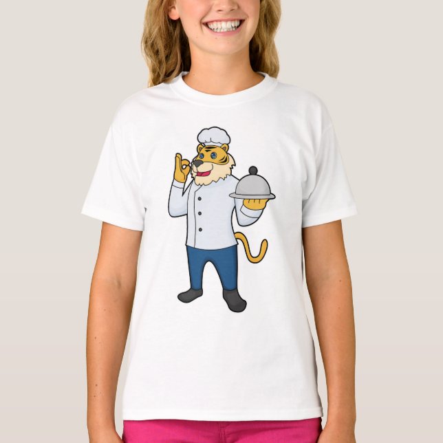 Tiger Cook Koch, Platter T-Shirt (Vorderseite)