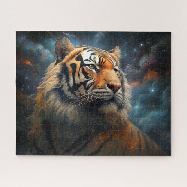 Tiger Cosmic Space Surreal Fantasy Art (Horizontal)
