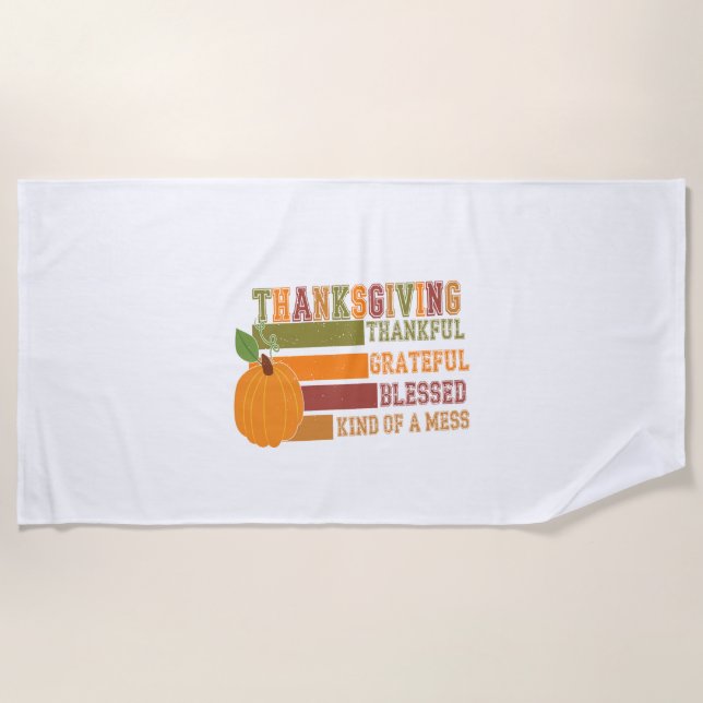 Tiger Country Pumpkin Strandtuch (Vorderseite)