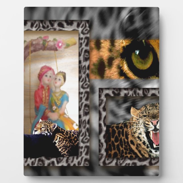 Tiger & Couple Art Print Fotoplatte (Vorderseite)
