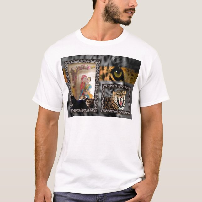 Tiger & Couple Art Print T-Shirt (Vorderseite)