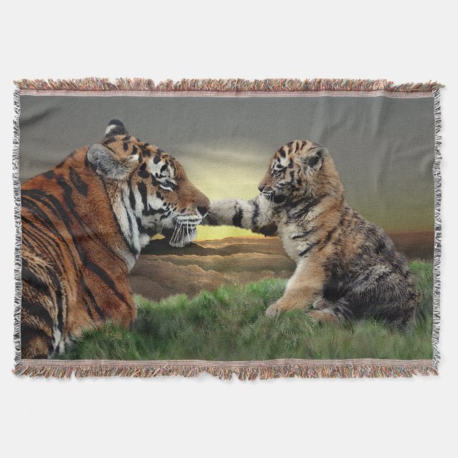 Tiger & Cub Digital Edition Blanket Decke (Vorderseite)
